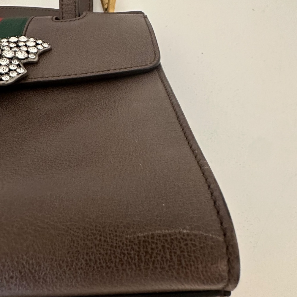 GUCCI Totem Butterfly Bijou 2WAY Leather Shoulder Bag - Picture 12 of 16